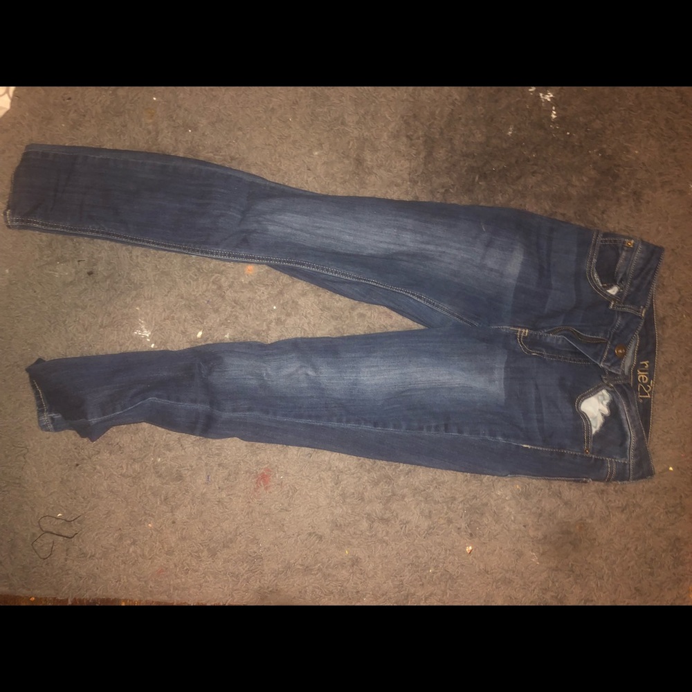 Dark skinny jeans